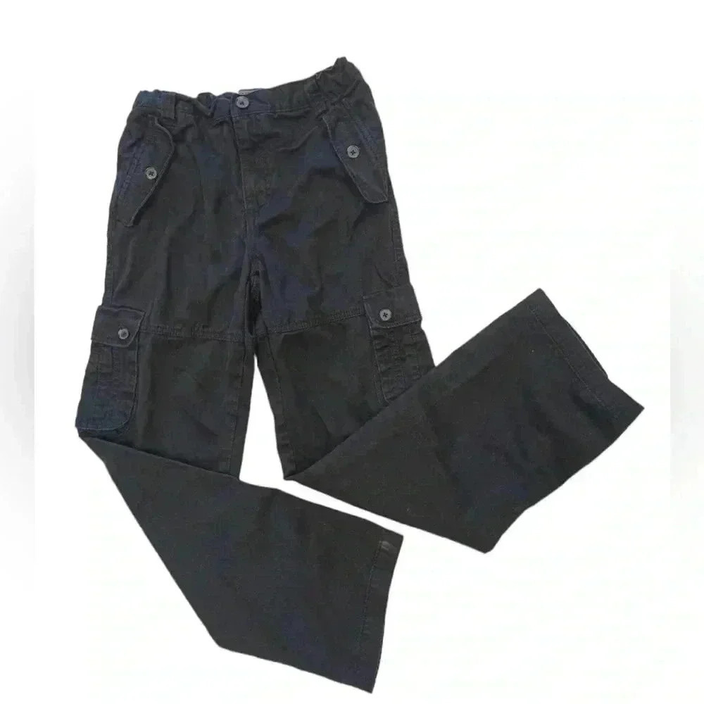 Roots Unisex Black Cargo Pants Size 12